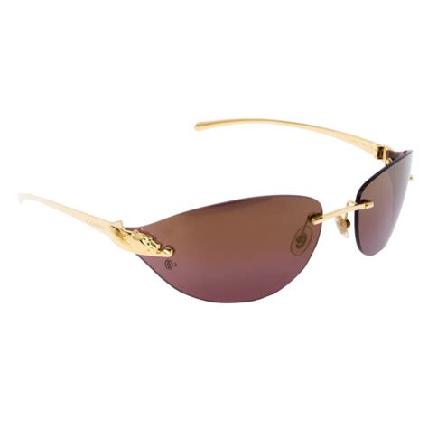 cartier panthère sunglasses|cartier panthere rimless glasses.